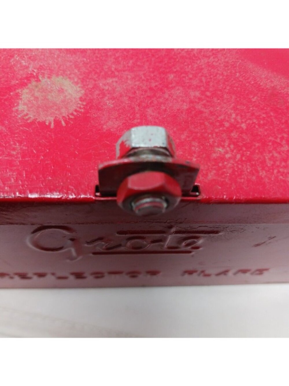 Grote VTG Reflector Kit W/Red Flag Metal Case Emergency Road Safety #S-5 - Picture 9 of 15